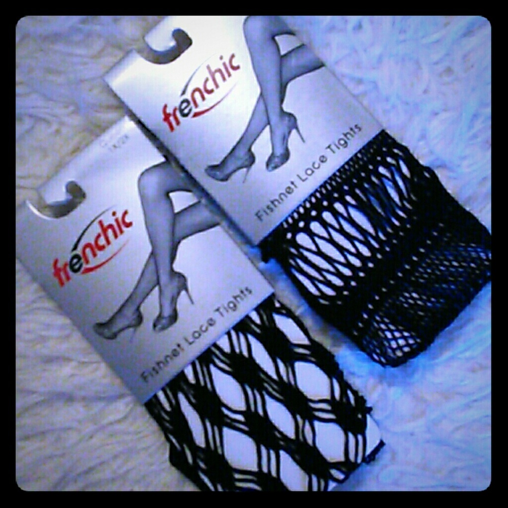 2 sets of fishnet stockings